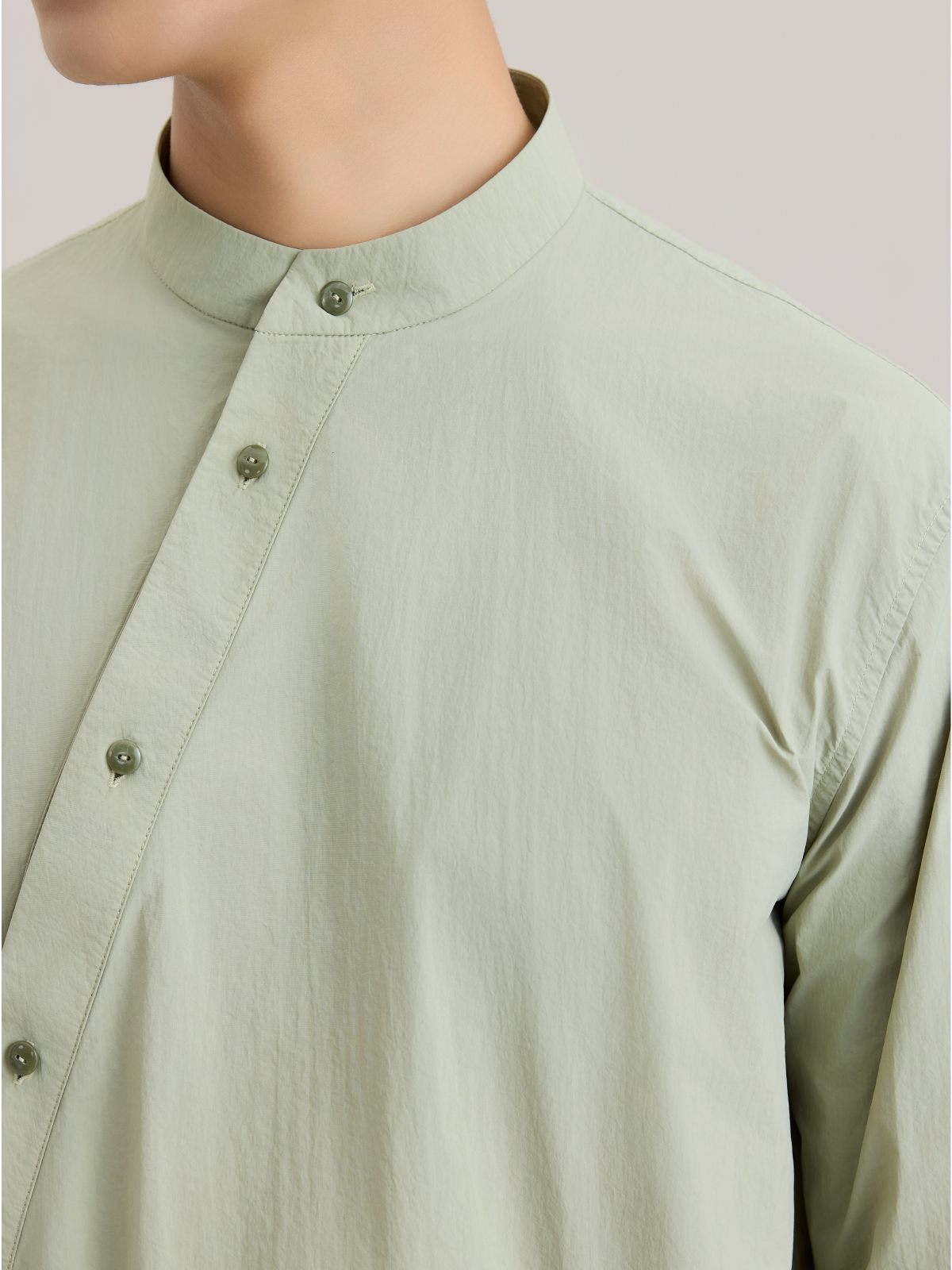 OWNLIFE stand-up collar shirt and shorts set - DECLAN.