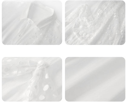 JIECHI  loose casual white long-sleeved shirt - QUIN.