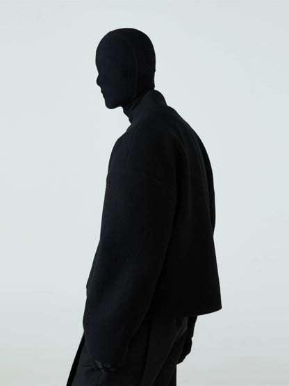 FRKM SCD 24 F/W Wide Padded Shoulder Tweed Loose Short Jacket - TURNER.