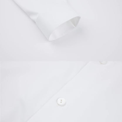 OWNLIFE Stand-up Collar Bamboo Fiber Shell Buckle Shirt - AURA.