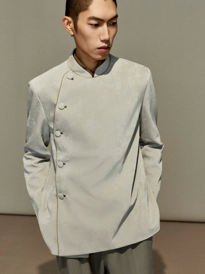 OWNLIFE stand-up collar leather jacket - CHRIS.