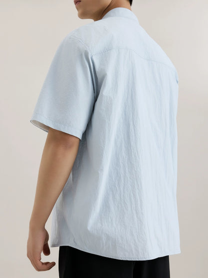 OWNLIFE short-sleeved shirt sky blue versatile - RICHARD.
