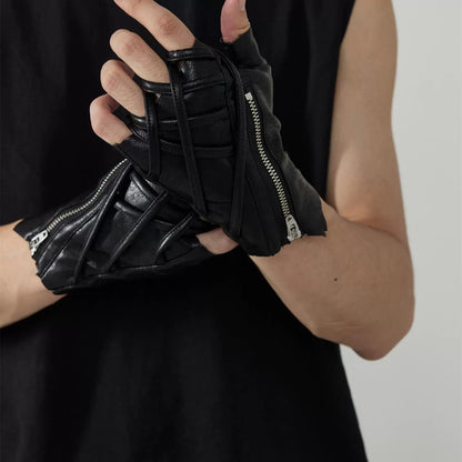 FRKM SCD 24AW Mechanic Strap Tactical Leather Gloves - KENDRA.
