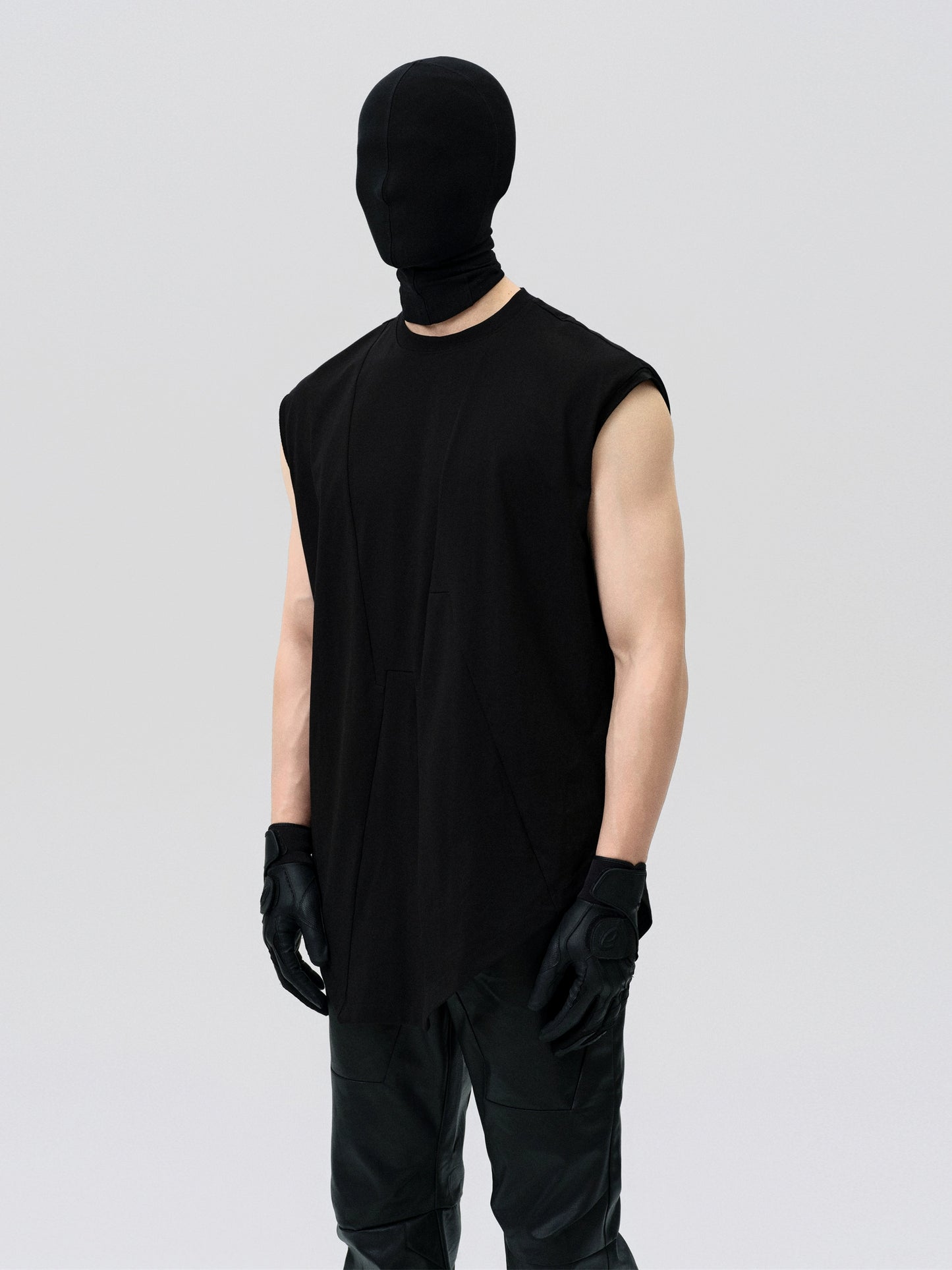 FRKM SCD Irregular Hem Deconstructed Triangle Sleeveless Vest - MORTLEY.