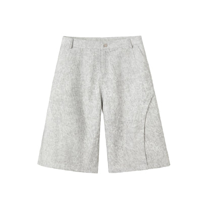 FRKM SCD Veined Texture Zip Tree Pattern Top and Short - CARRIE.