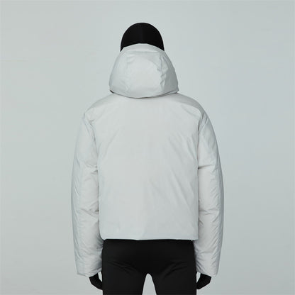 FRKM SCD FW Unisex Short Hooded Solid Color Super Thick All-Match Down Jacket - OLAF.