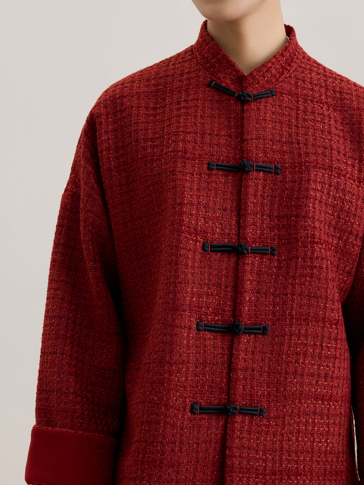 OWNLIFE Tang tweed buckle high end coat  - KENDY.