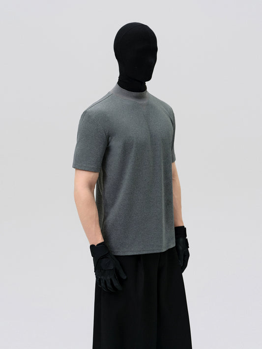 FRKM SCD Solona Fishbone Wide Shoulder Short Sleeve T-Shirt - NATHAN.