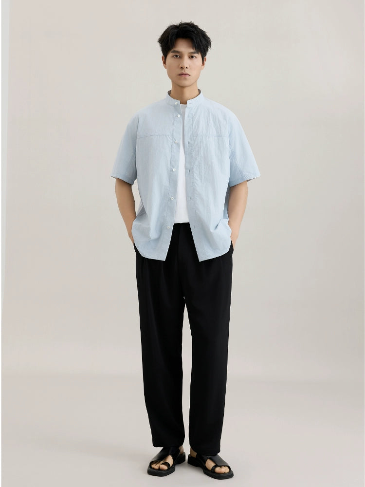 OWNLIFE short-sleeved shirt sky blue versatile - RICHARD.