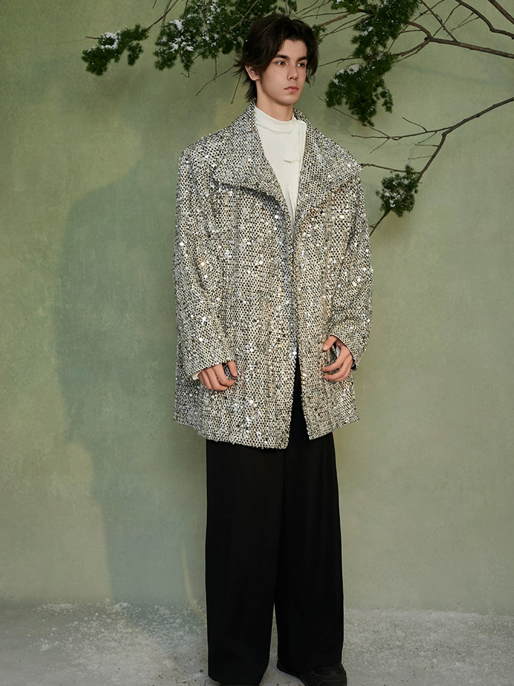 JIECHI  loose casual shawl woolen coat - KHALI.