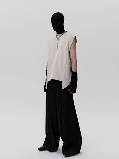 FRKM SCD Deconstructed Sleeveless Shoulder Vest - IRIS.