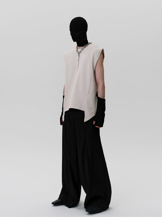 FRKM SCD Deconstructed Sleeveless Shoulder Vest - IRIS.