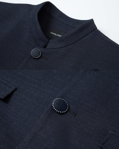 OWNLIFE cotton padded jacket with mulberry silk cotton liner - SILAS.