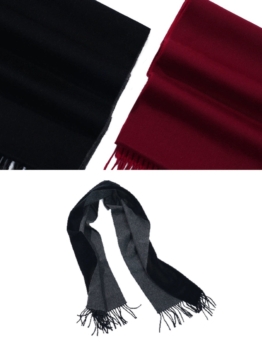 OWNLIFE cashmere double-faced red scarves - MAE.