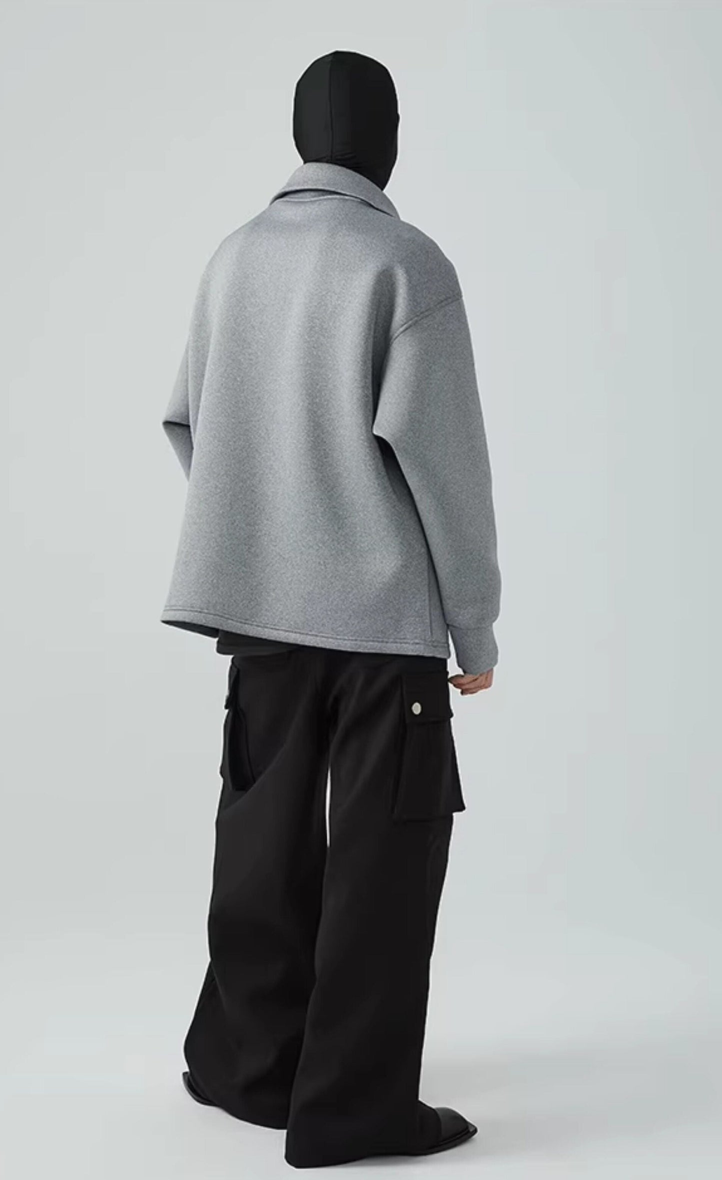 FRKM SCD  Gray Air Cotton Casual Loose Versatile High Neck Unisex Sweatshirt- XYLO.