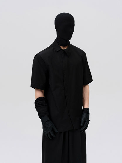 FRKM SCD Slanted Collar Detachable Shoulder Padded Top - OPHELIA.