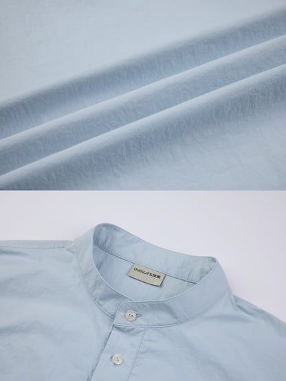 OWNLIFE short-sleeved shirt sky blue versatile - RICHARD.