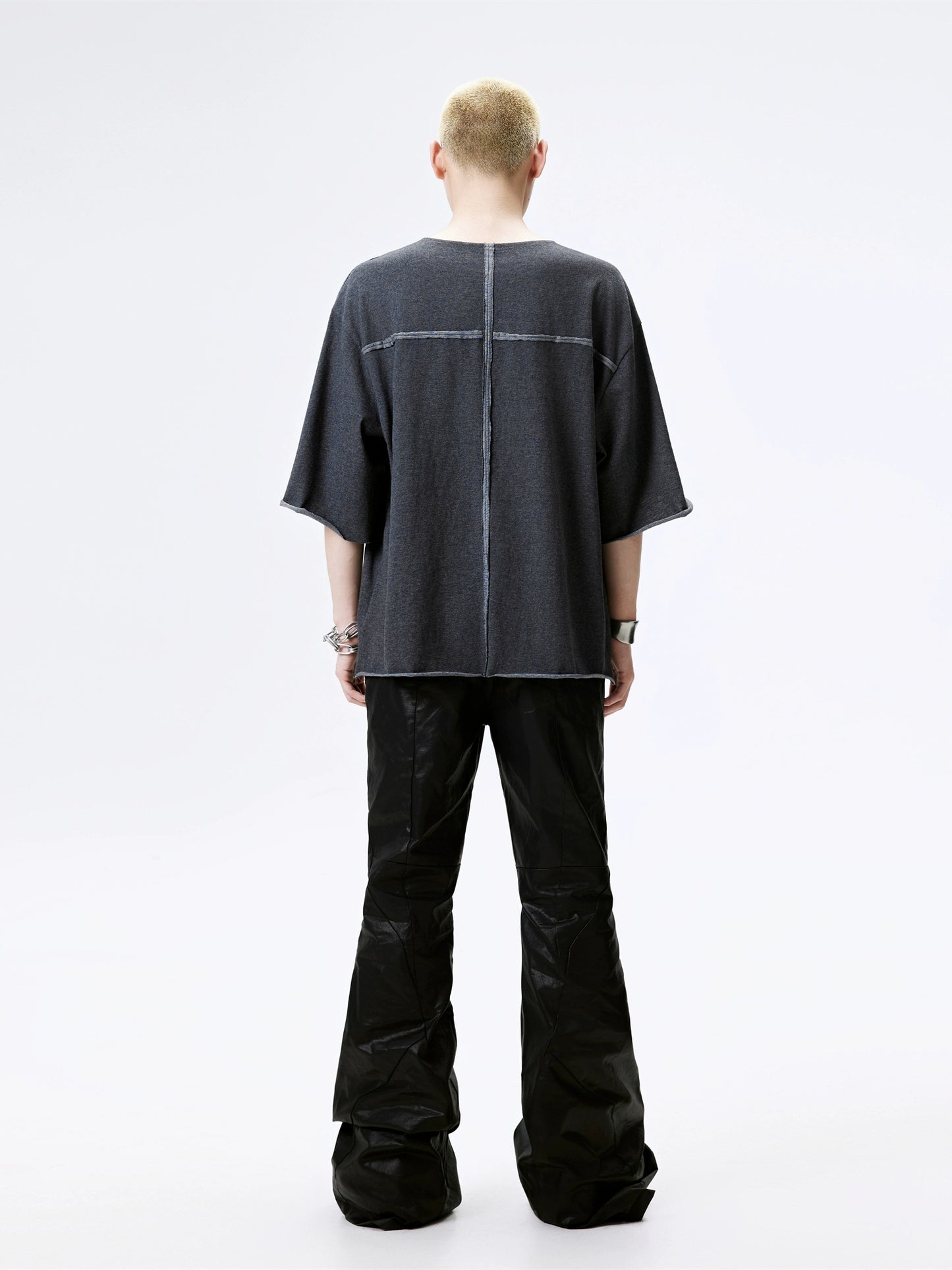 FRKM SCD Dolman Sleeve glide five-quarter Rolled edges T-Shirt - DEXTER.