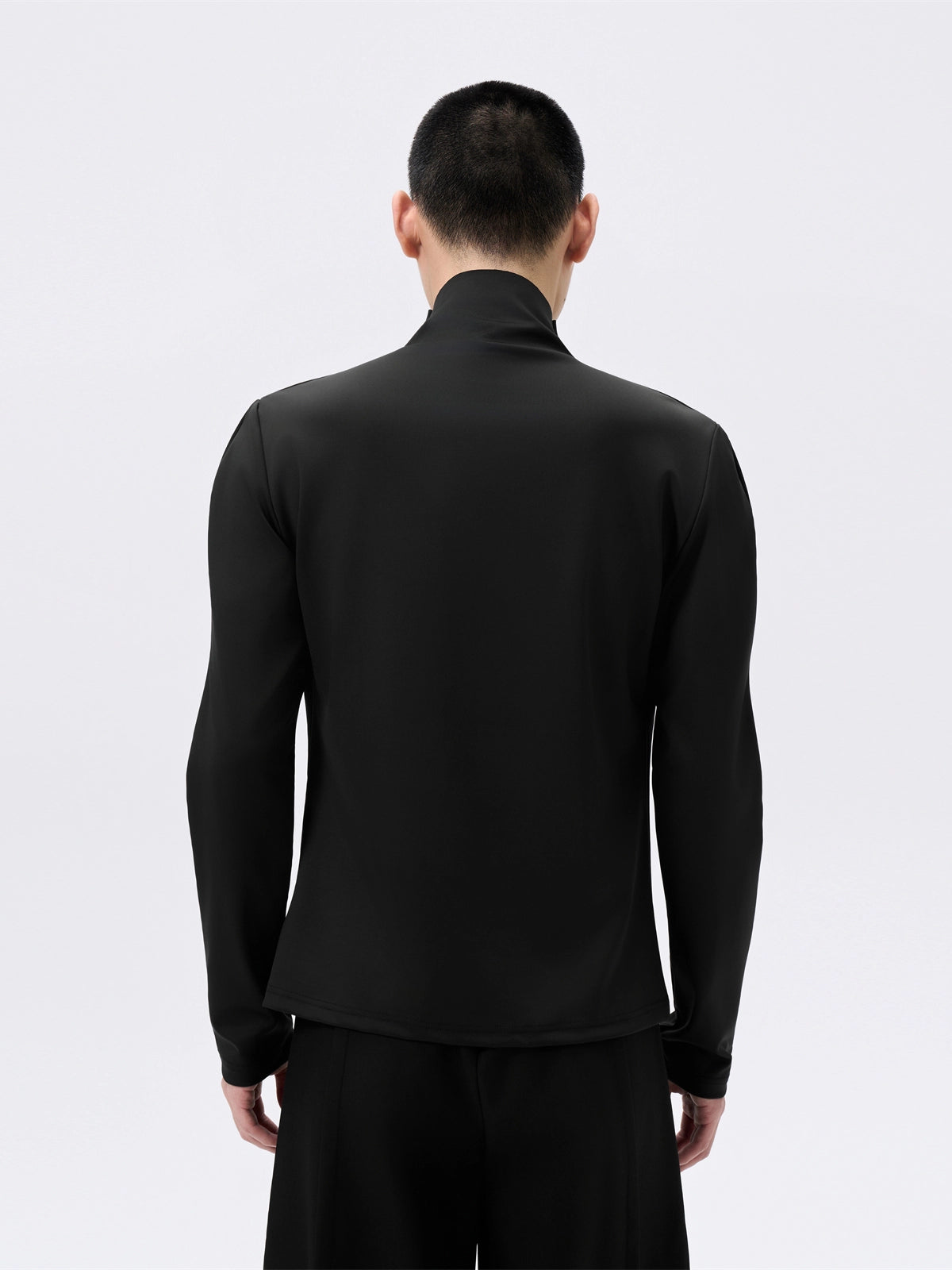 FRKM SCD Fitted Waist Long Sleeve High Neck Stretch Streamlined Top - NIGEL.