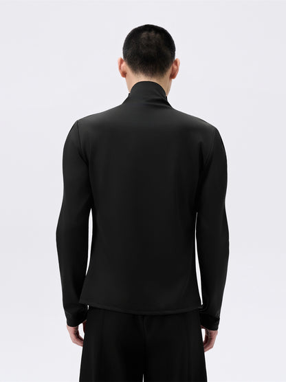 FRKM SCD Fitted Waist Long Sleeve High Neck Stretch Streamlined Top - NIGEL.