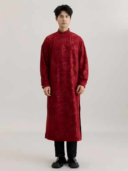 OWNLIFE red classic unisex long gown - KEN.