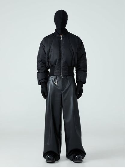 FRKM SCD Waist Cropped Duck Down Thickened Unisex Jacket- ORANGE.