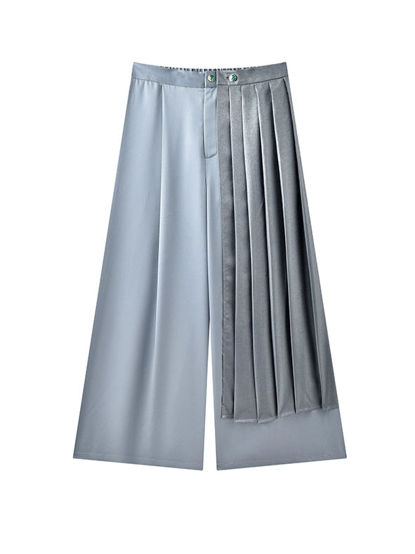 JIECHI horse-faced culottes loose casual trousers- TRISTAN.