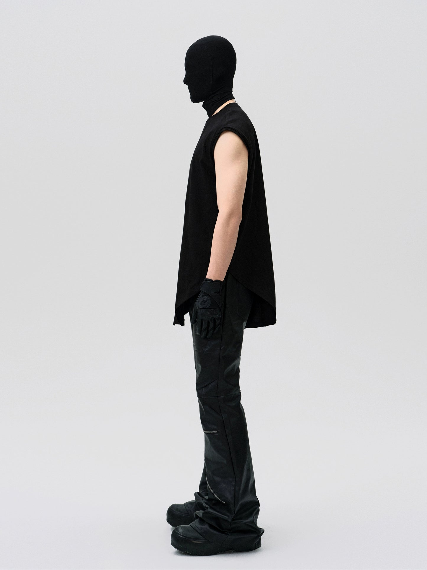 FRKM SCD Irregular Hem Deconstructed Triangle Sleeveless Vest - MORTLEY.
