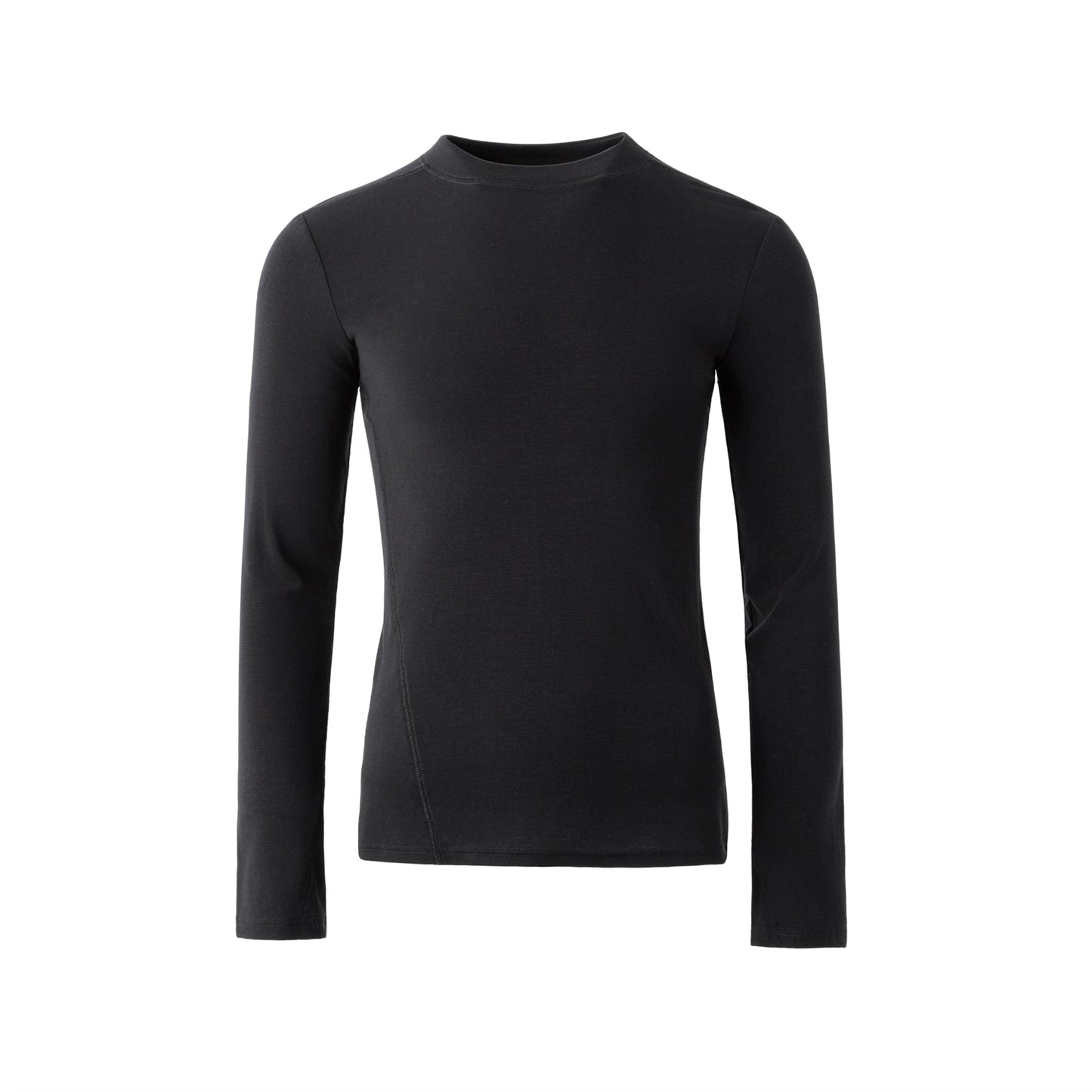 FRKM SCD Wool Black Stretch Slim Waist Versatile Long Sleeve T-Shirt - ULTER.