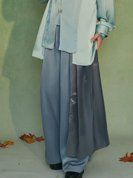 JIECHI horse-faced culottes loose casual trousers- TRISTAN.