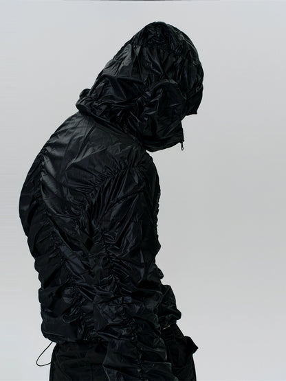 FRKM SCD Ruffled Sweatshirt Pleated hoodie and Pant Set - AALIYAH.