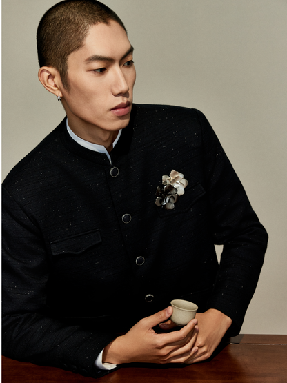 OWNLIFE cotton padded jacket with mulberry silk cotton liner - SILAS.