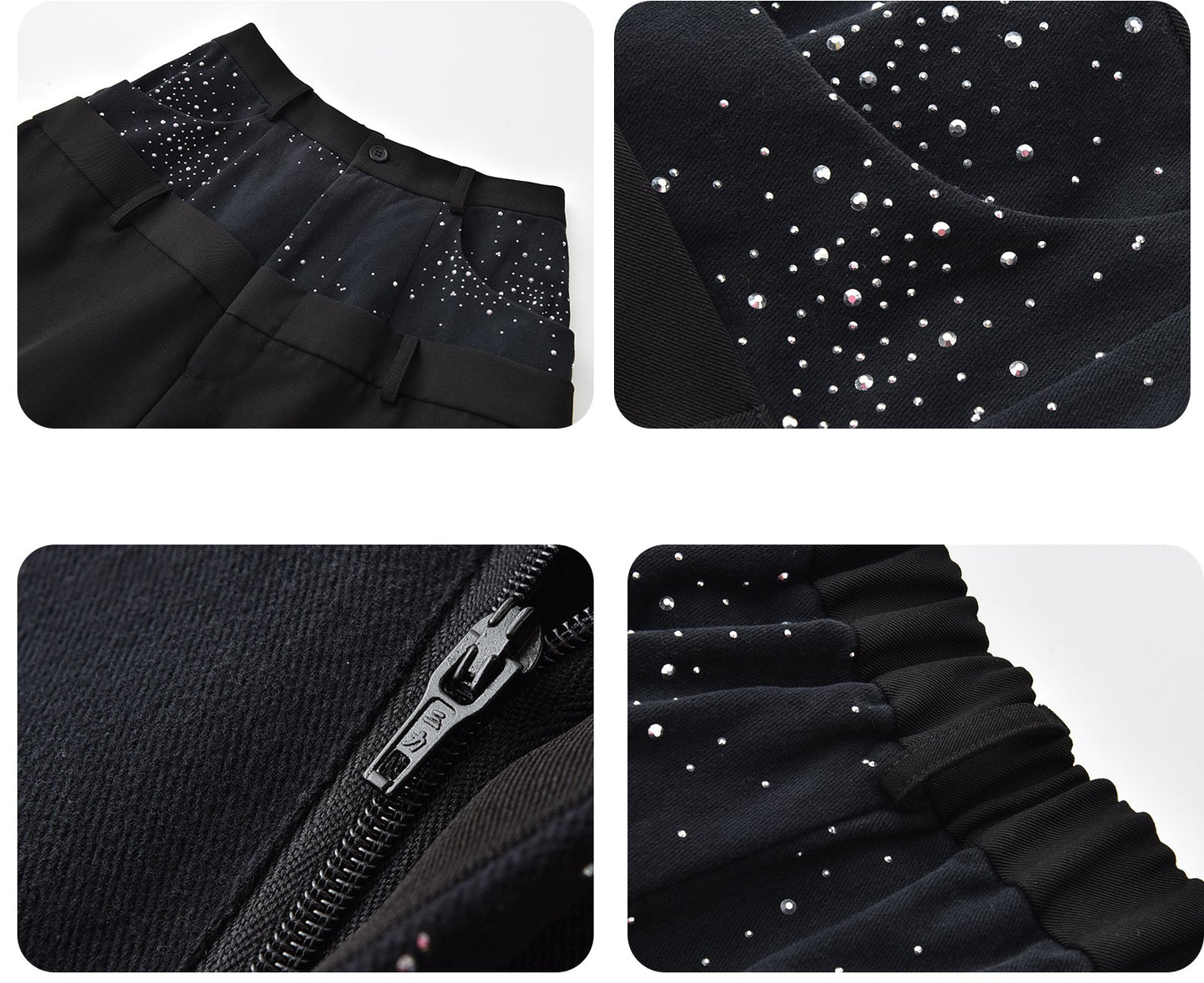 JIECHI straight-leg loose suit pants - SATIRE.