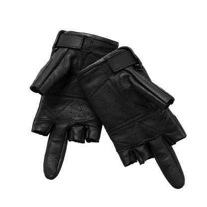 FRKM SCD 24F W Real Sheepskin Middle Finger Commuter Cycling Antique Abrasion Gloves- RENT