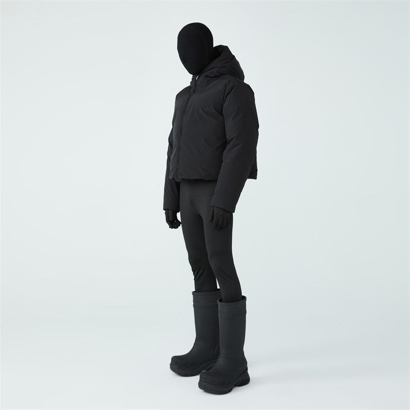 FRKM SCD FW Unisex Short Hooded Solid Color Super Thick All-Match Down Jacket - OLAF.