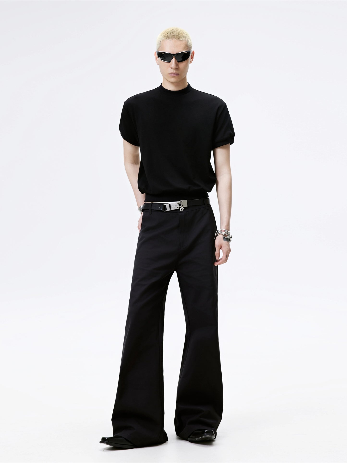 FRKM SCD Black Straight Casual Bootcut Basic Pants - XYLO.