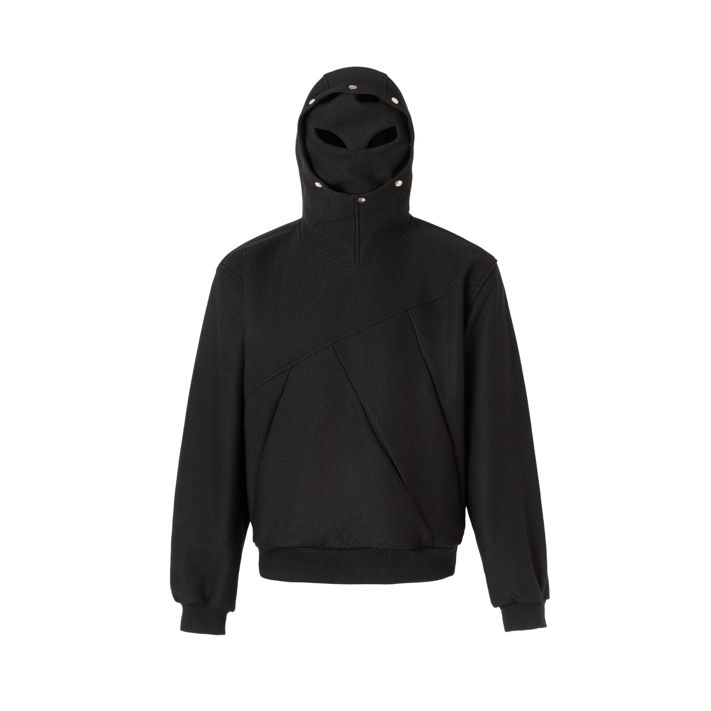FRKM SCD Mask Deconstructed Paneled Studded Hooded Cardigan- PHARRELL.
