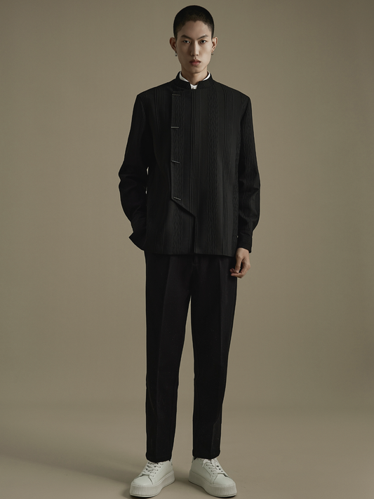 OWNLIFE small leg slimming wool stretch versatile pants - BRODY.