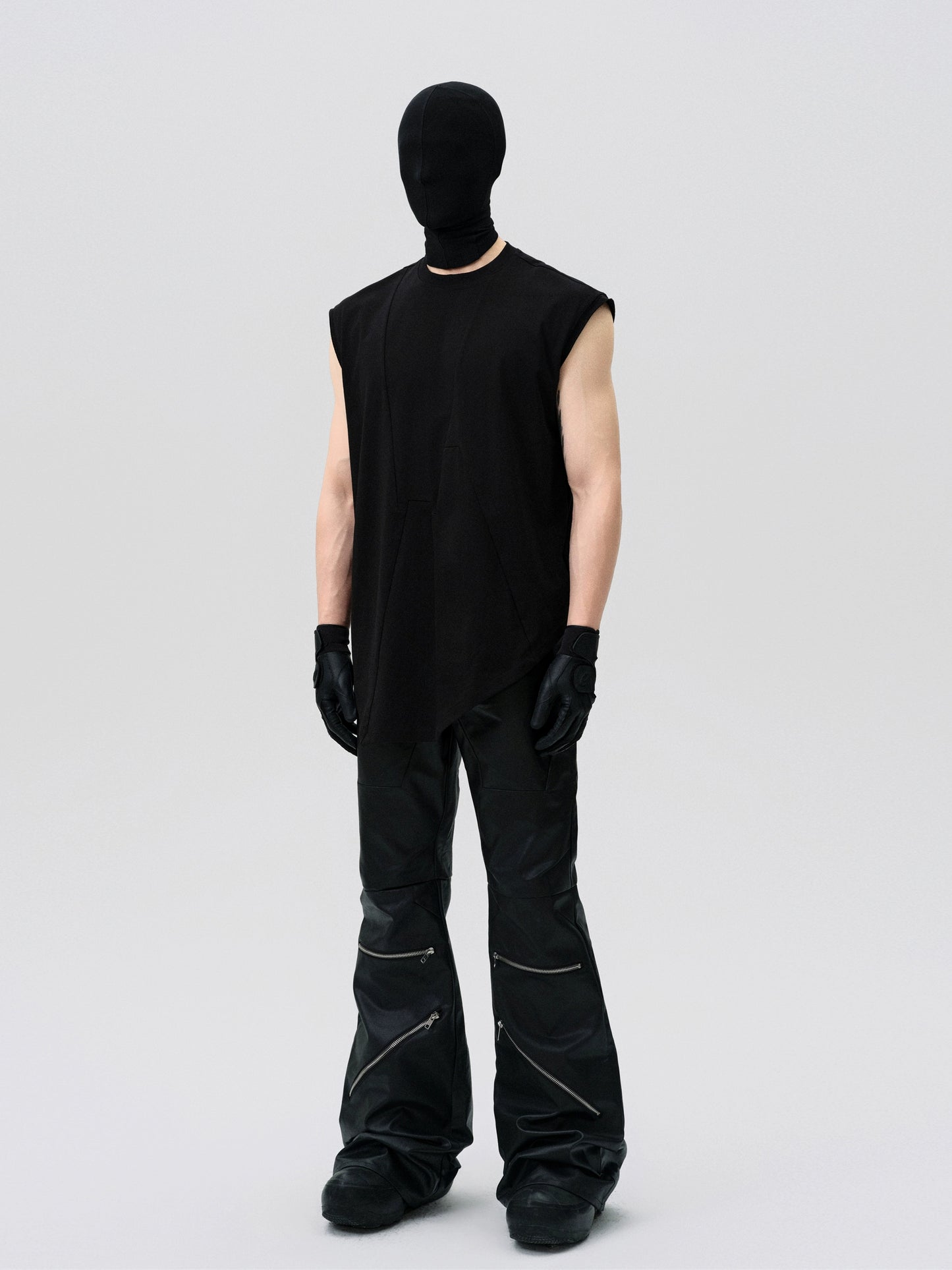 FRKM SCD Irregular Hem Deconstructed Triangle Sleeveless Vest - MORTLEY.