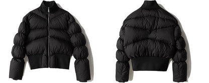 FRKM SCD  90 White Duck Down Thickened Slim Fit Unisex Cropped Jacket- SASHA.