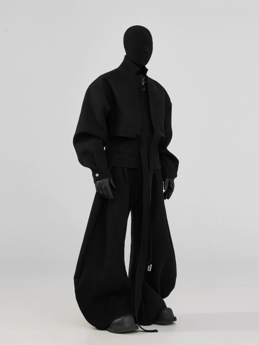 FRKM SCD Press-creased pleated scimitar Wide-leg extra-loose pants - DARREN.