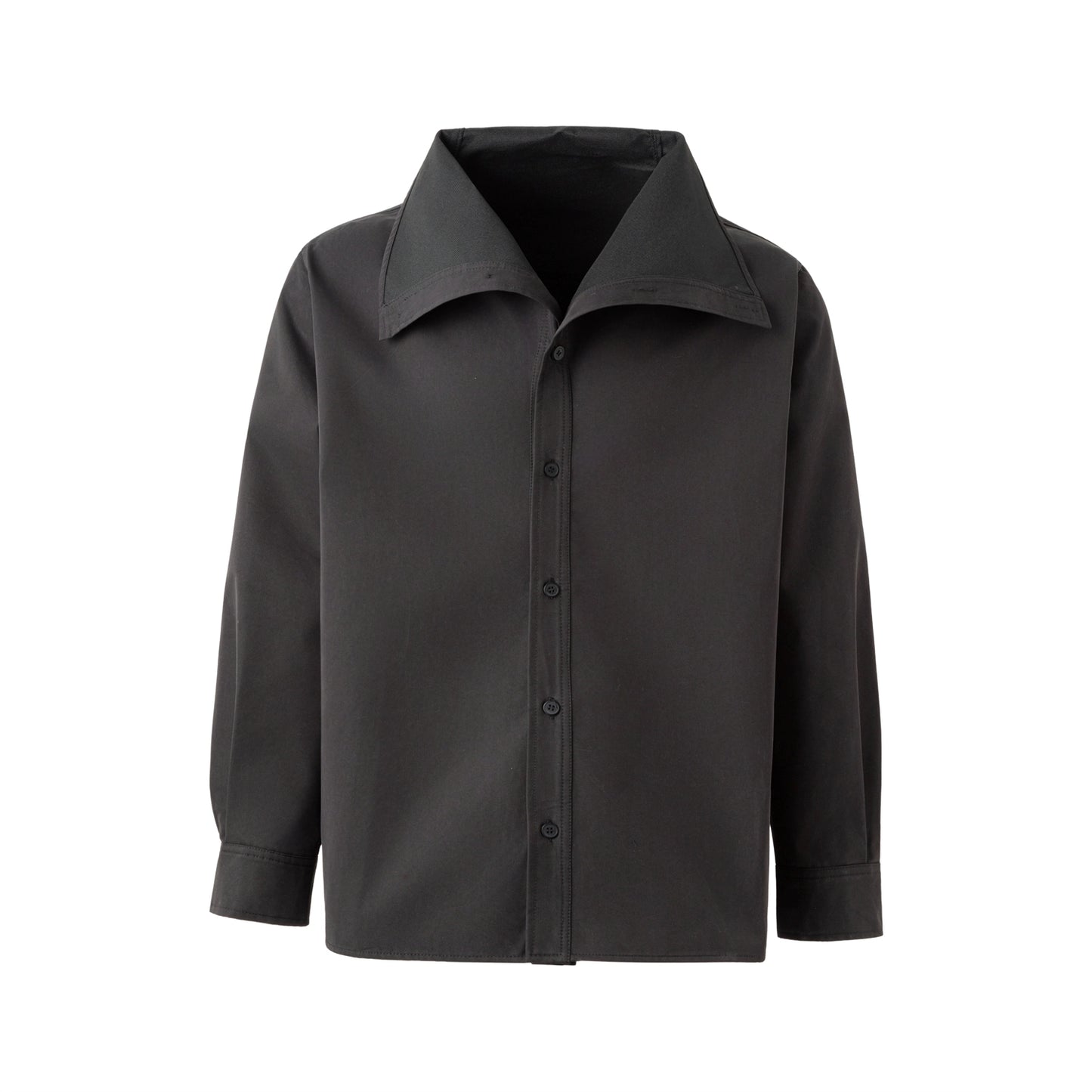 FRKM SCD Big Stand Collar Simple Loose Long Sleeve Shirt - TRAVIS.