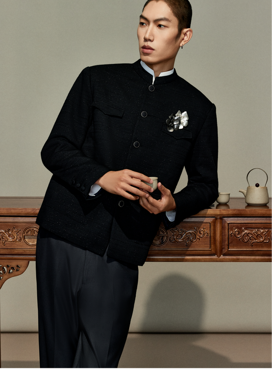 OWNLIFE cotton padded jacket with mulberry silk cotton liner - SILAS.