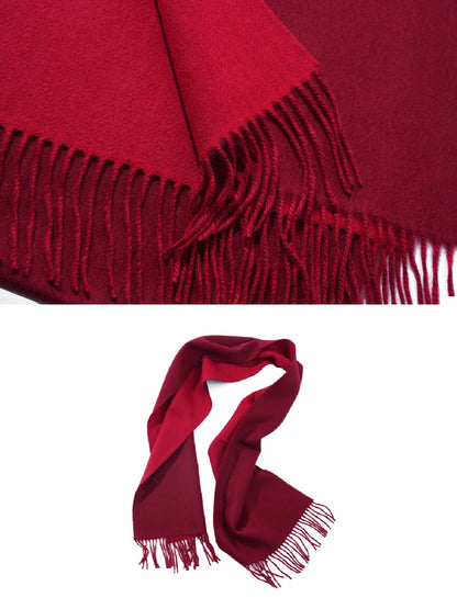 OWNLIFE cashmere double-faced red scarves - MAE.