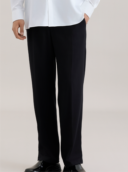 OWNLIFE straight-leg wool stretch versatile pants - KENDRICK.