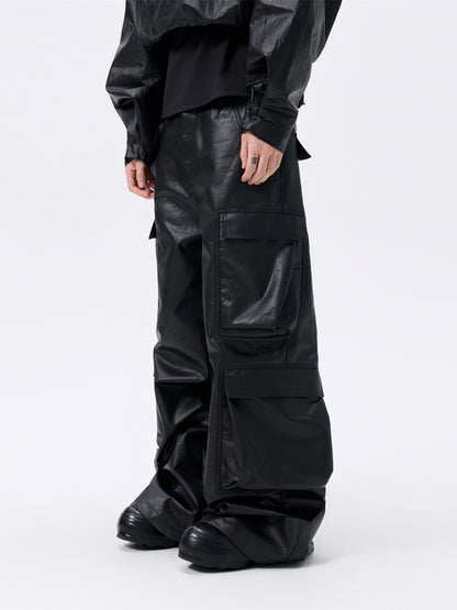 FRKM SCD Multi-Pocket Wax-Coated Three-Dimensional Cargo Pants - TATUM.