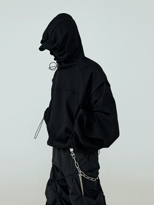 FRKM SCD Oversized frisbee heavy drawstring hooded sweatshirt - UTTER.