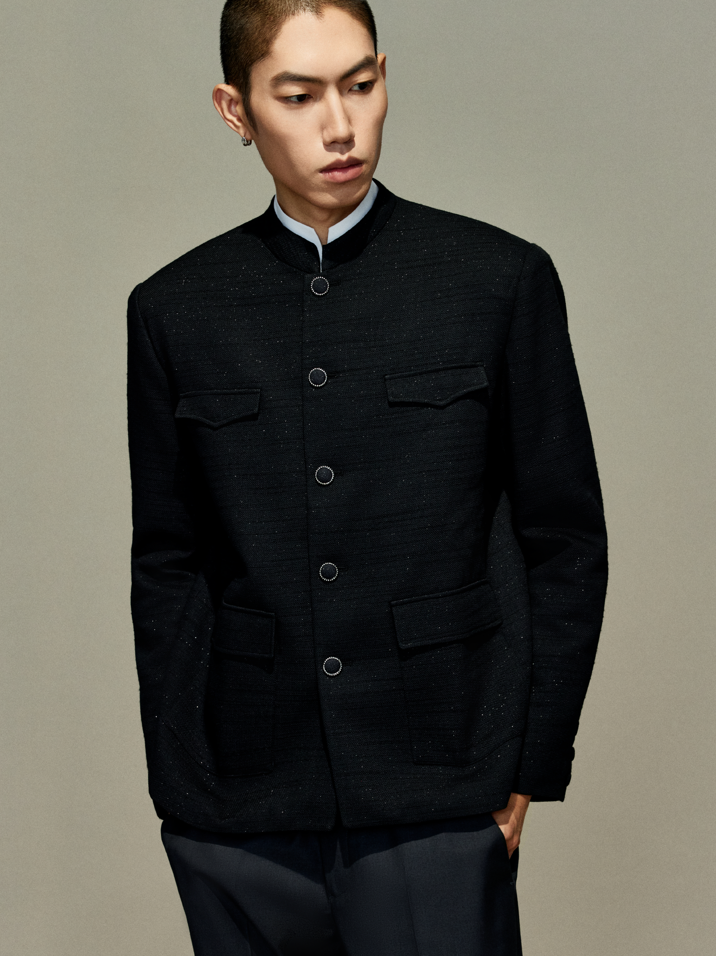 OWNLIFE cotton padded jacket with mulberry silk cotton liner - SILAS.