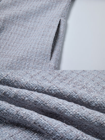 OWNLIFE Tang tweed buckle high end coat  - KENDY.