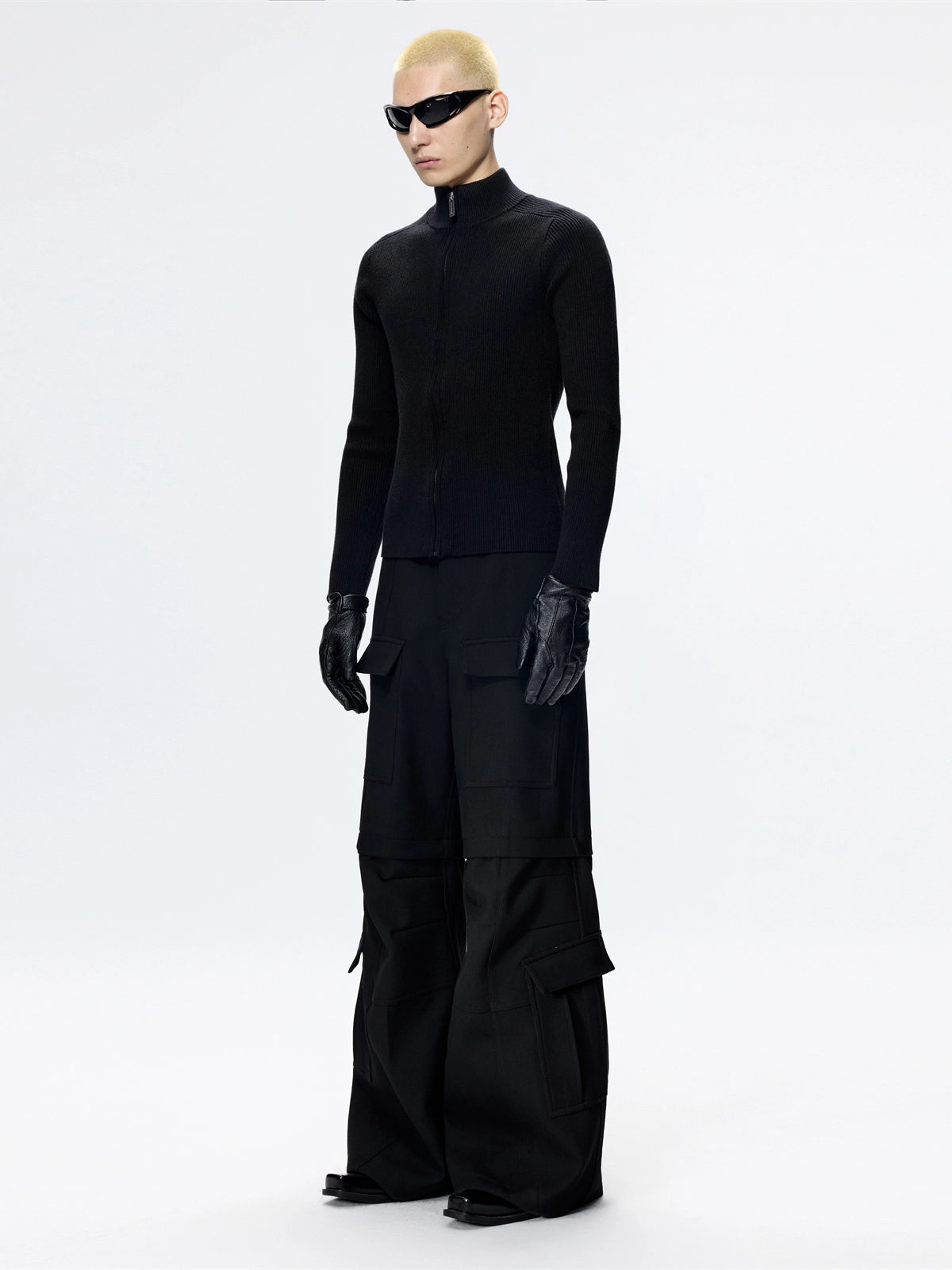 FRKM SCD Slim Fit Knitted Sweater Black Minimalist Versatile Top - DINA.